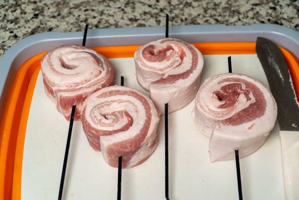 Smoked Pork Belly Pinwheels