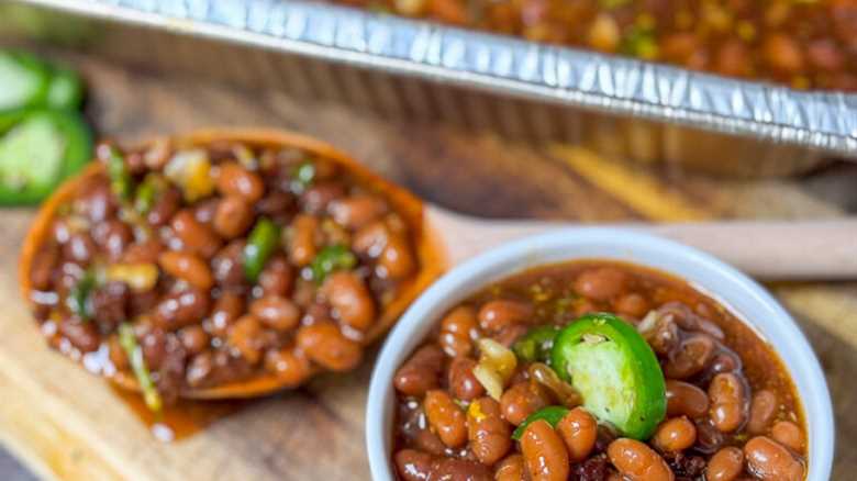 The Best Smoked Baked Beans (Using Canned Baked Beans)