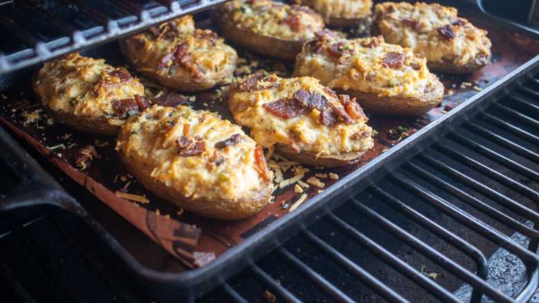 Twice-Smoked Loaded Baked Potatoes