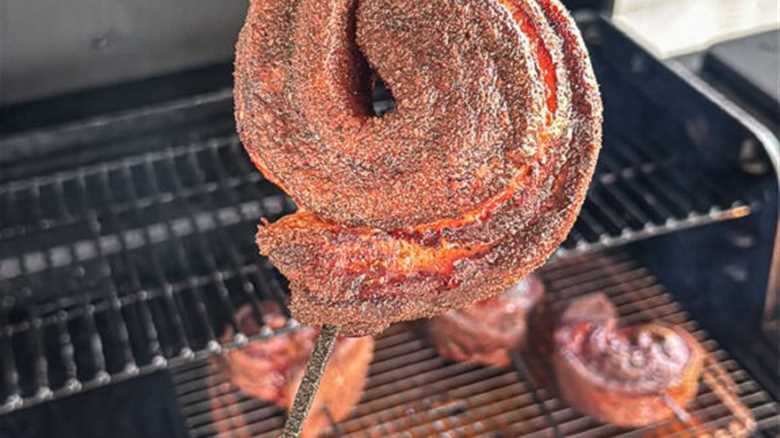 Smoked Pork Belly Pinwheels