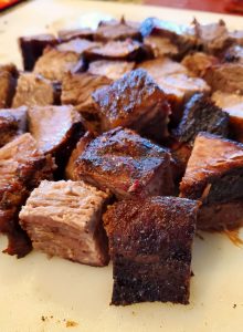 cubed brisket for burnt ends