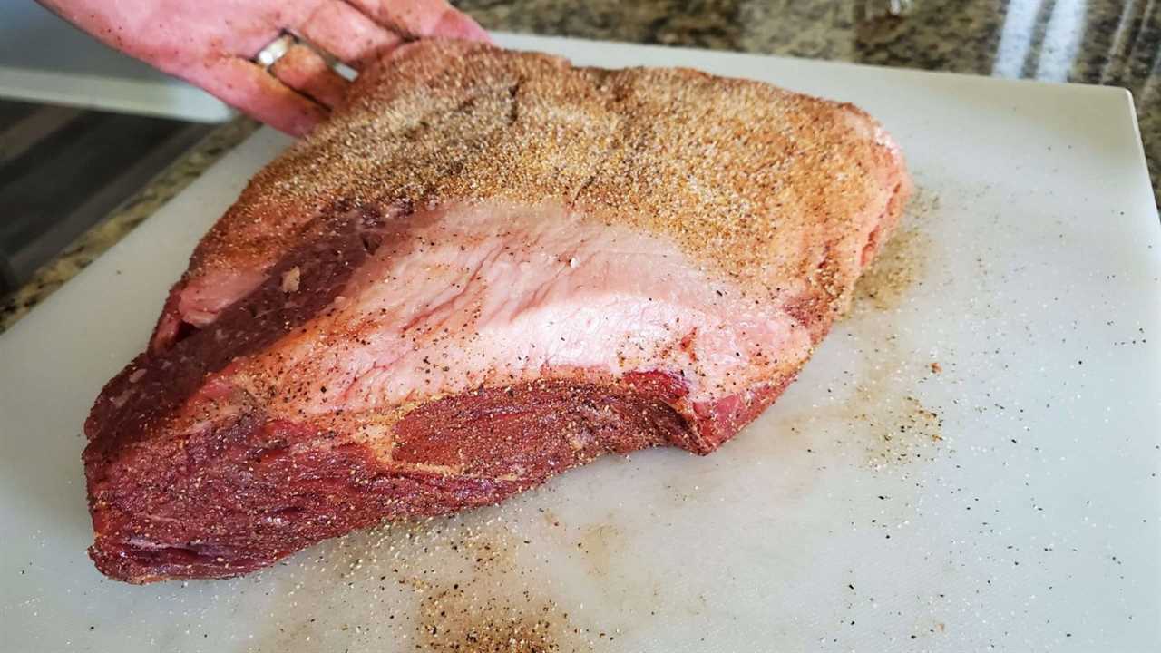Seasoning brisket point