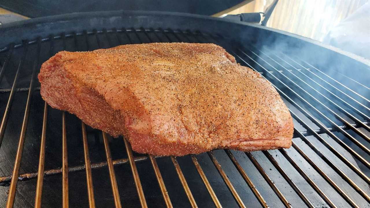 brisket burnt ends-on the grill