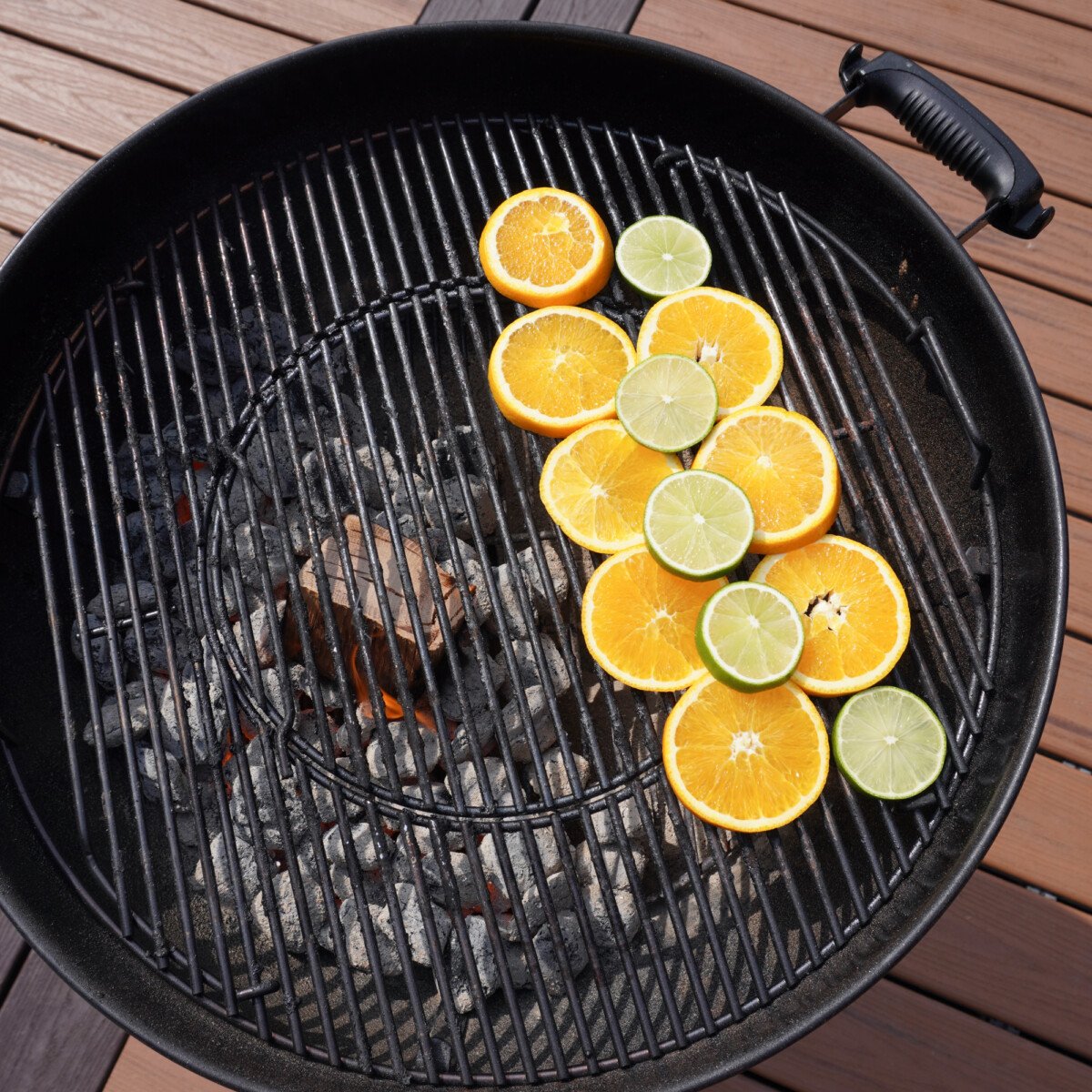 citrus bed on the grill.