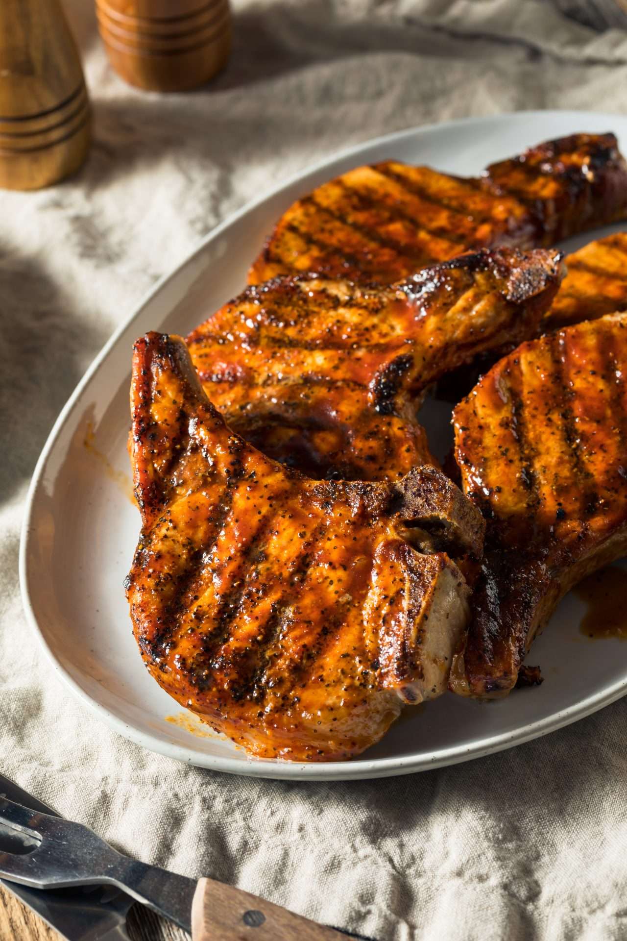 Brown Sugar Balsamic pork chops