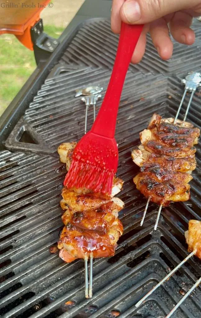 Brushing the Glaze on the Shrimp