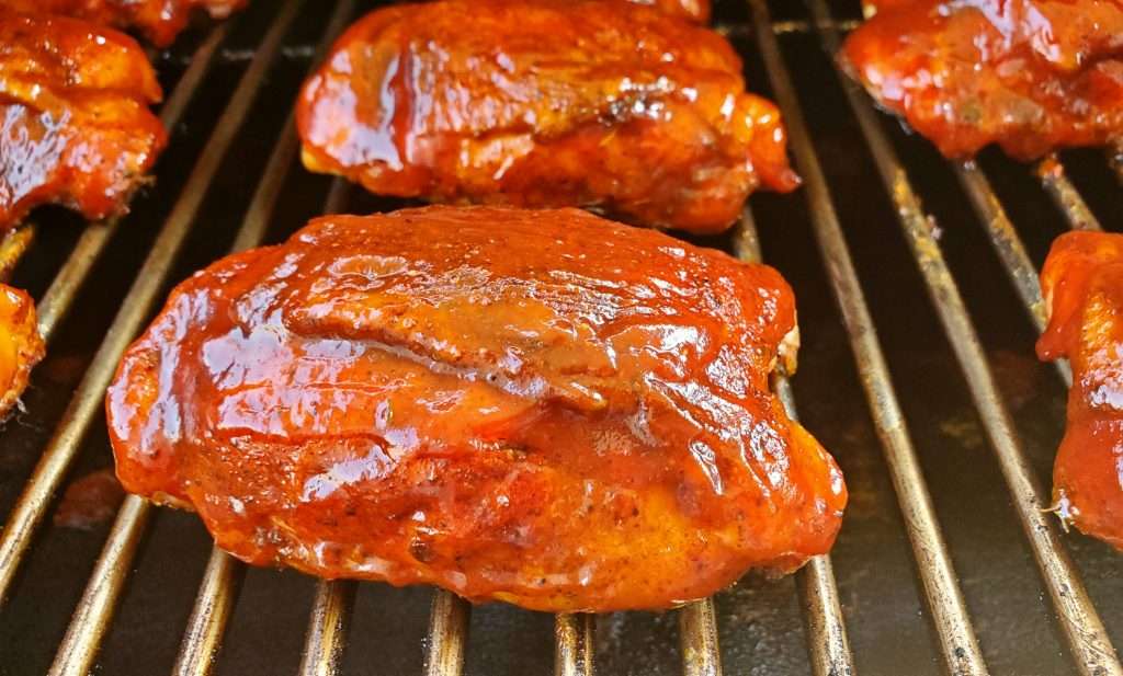 Chicken thighs close up