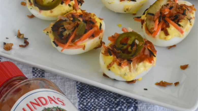 Kimchi Deviled Eggs