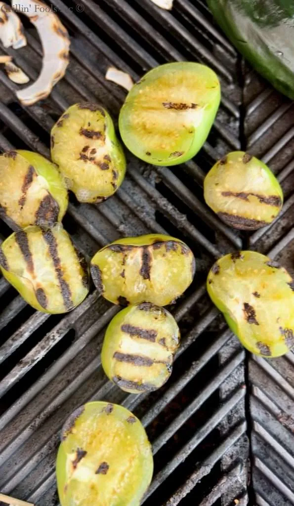 Charred Tomatillos