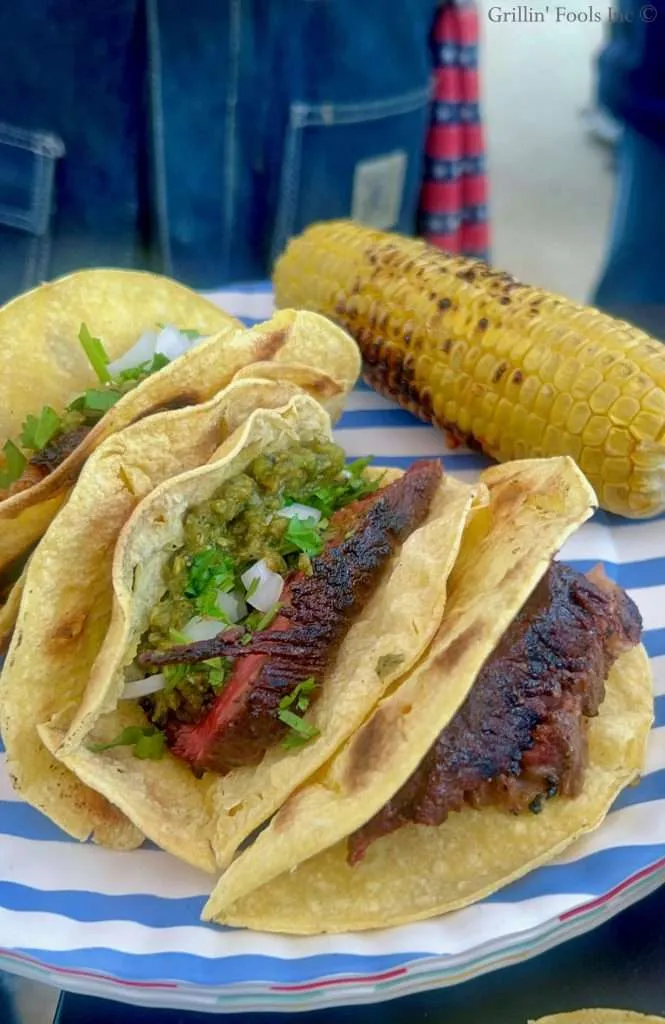 Chuck Roast Steak Tacos with Salsa Verde