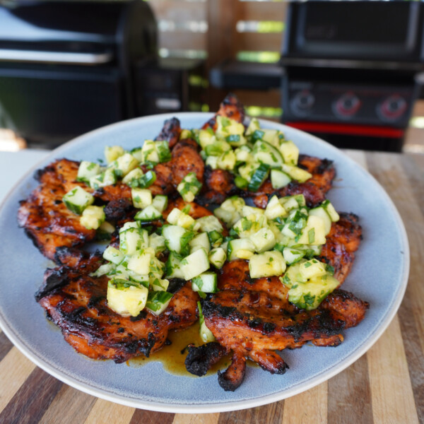 Grilled Chili Crunch Chicken.