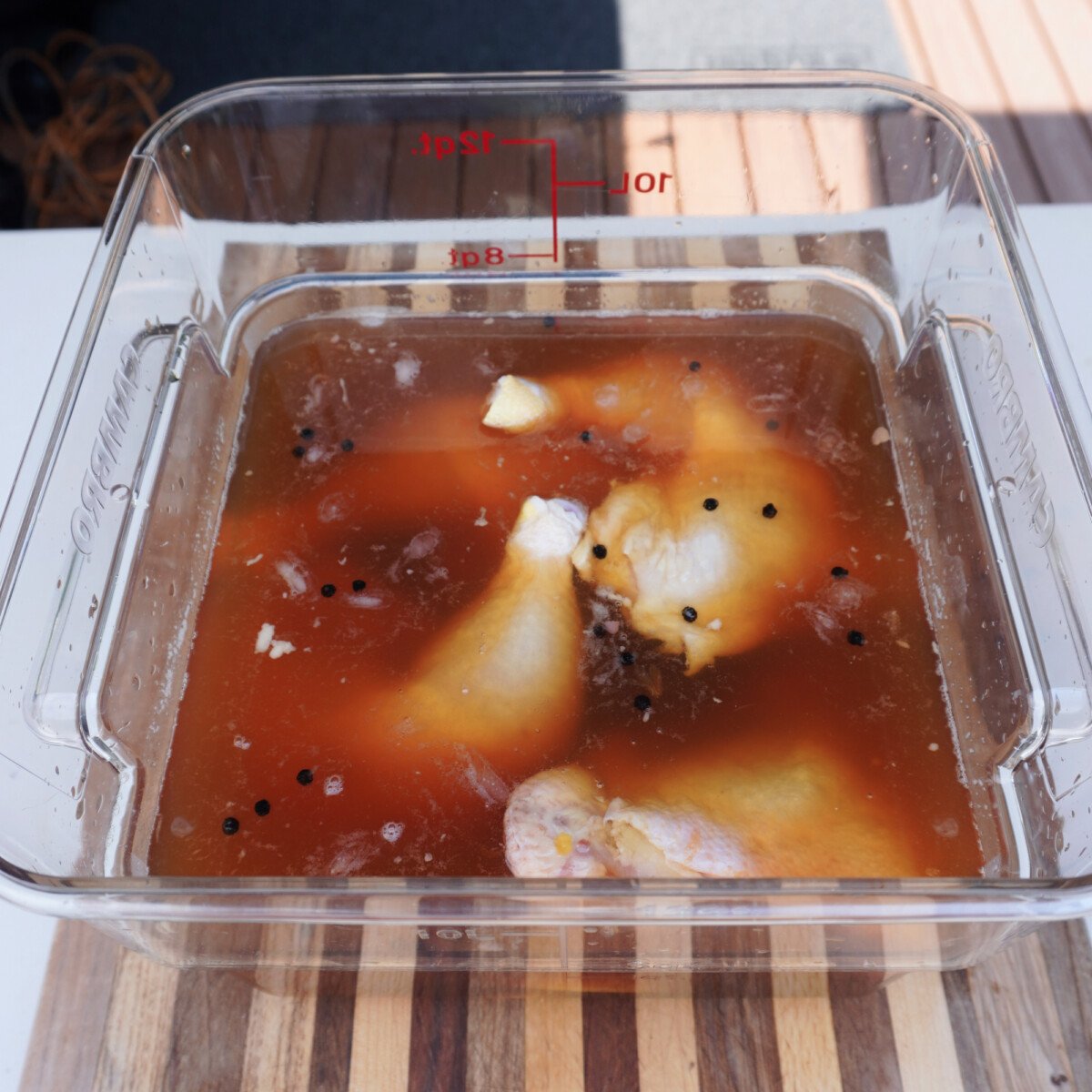 chicken brine.