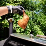 Sweet tea brined smoked chicken.