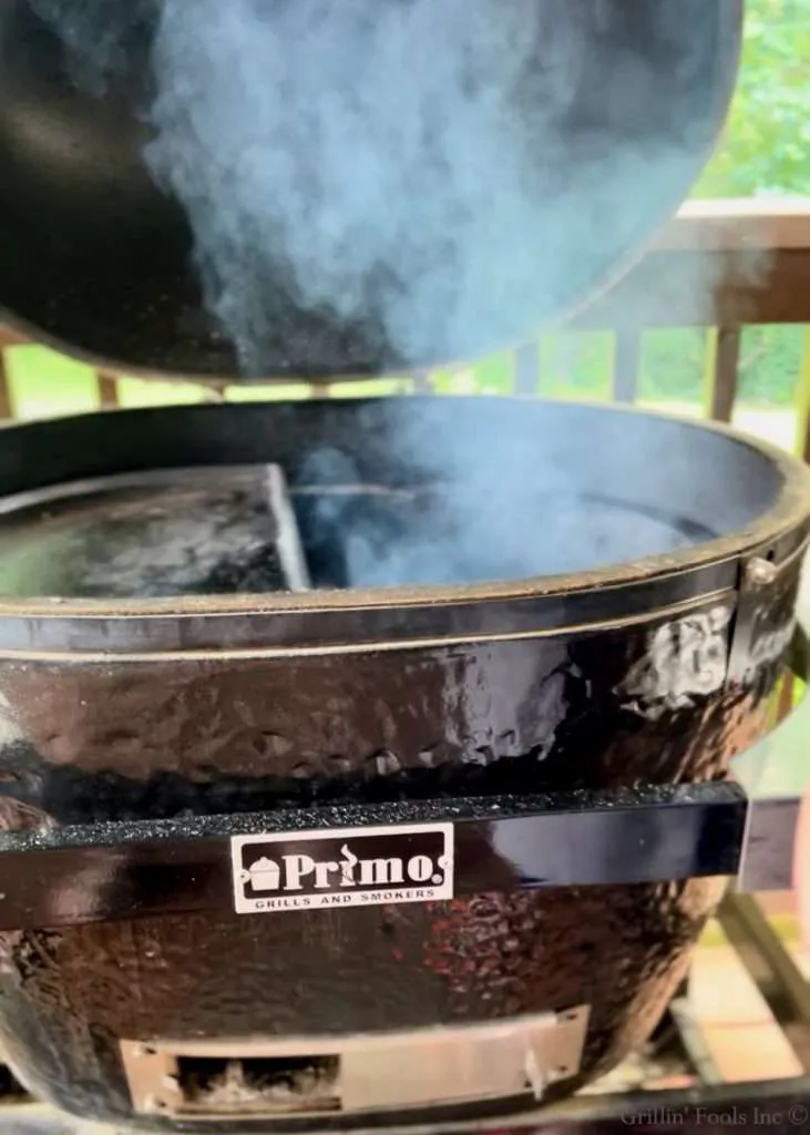 Cast iron inserted and heating up