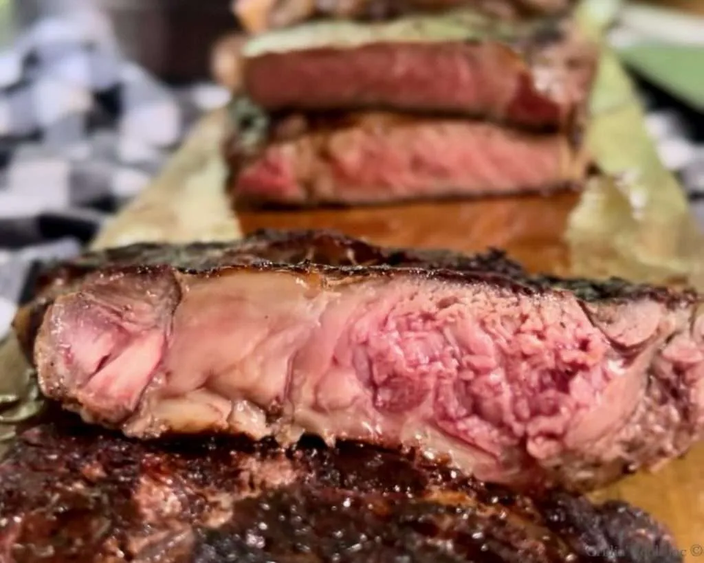 Sliced Cast Iron Ribeyes