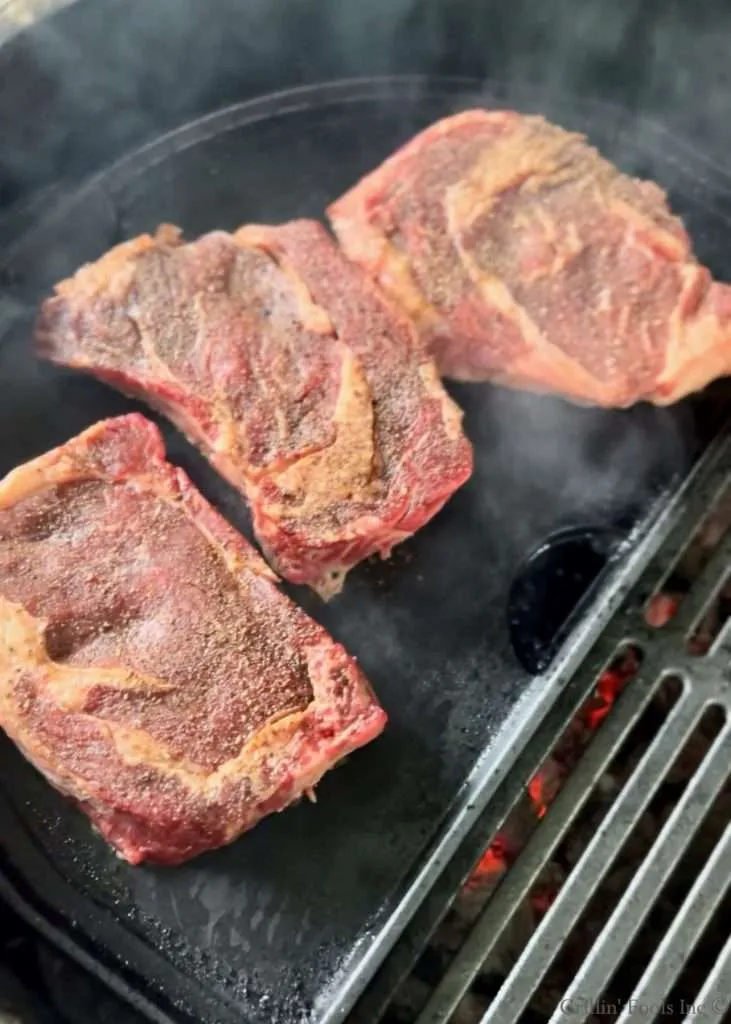 Ribeyes on the Cast Iron