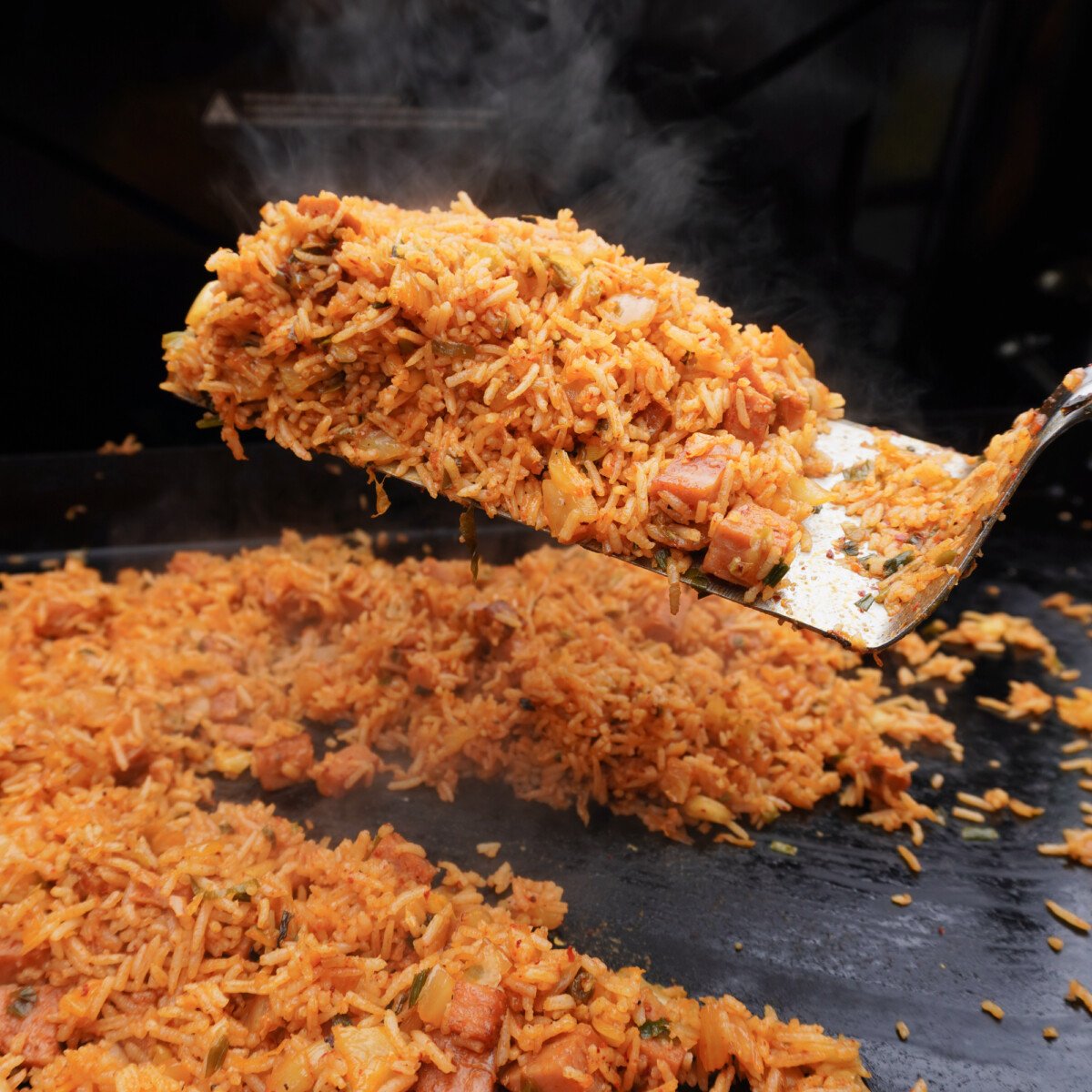 Kimchi fried rice.
