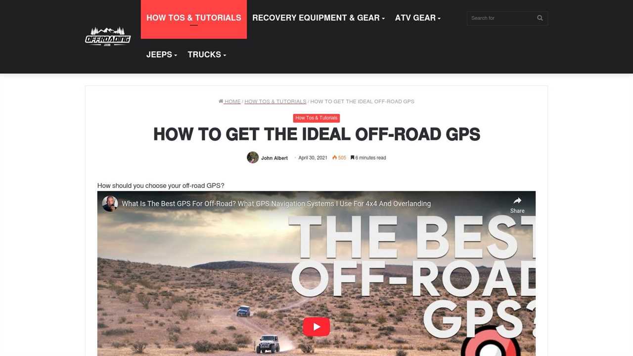 How To Get The Ideal Off Road Gps