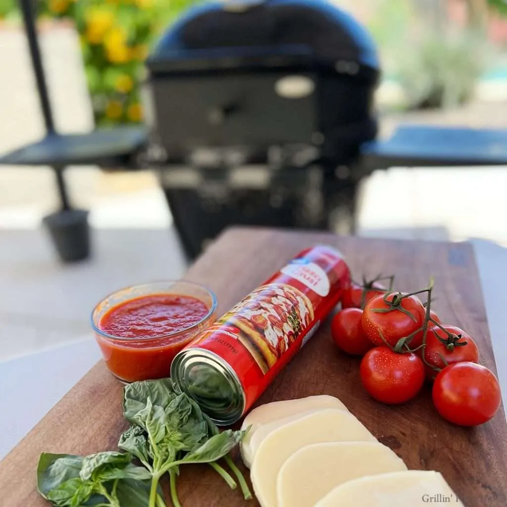 Grilled Pizza Margherita Ingredients