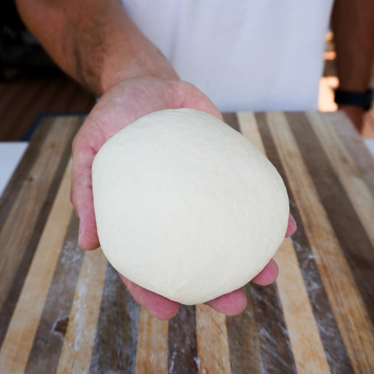 homemade pizza dough.