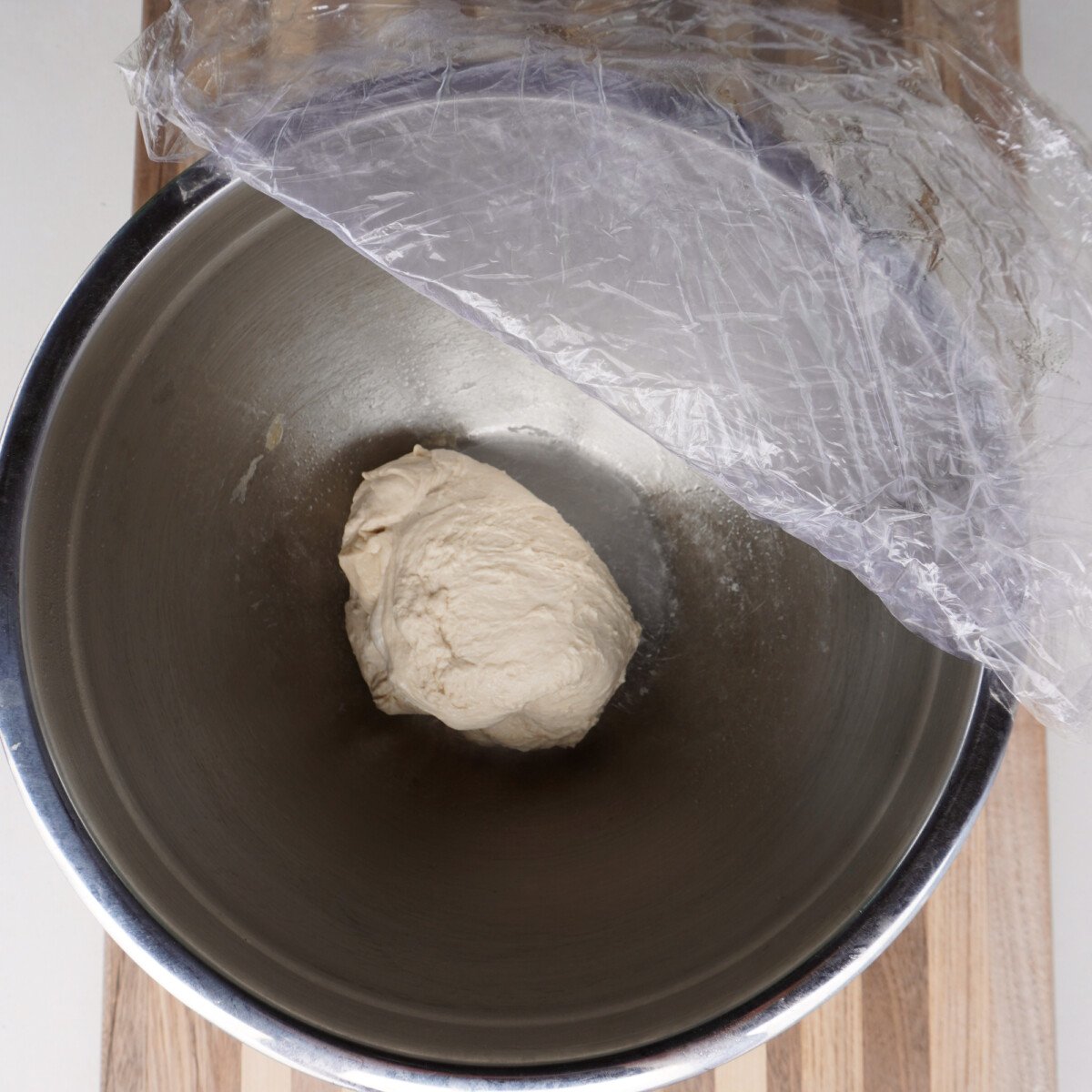 pizza dough rising.