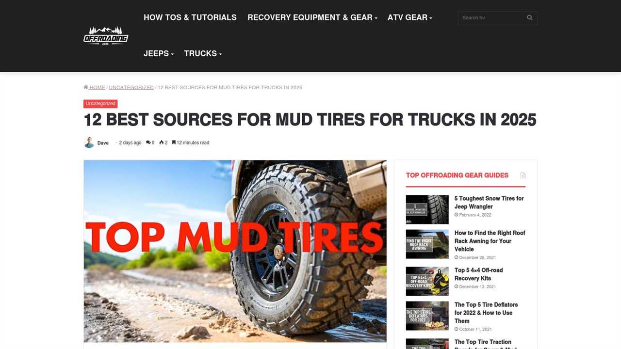 12 Best Sources for Mud Tires for Trucks in 2025