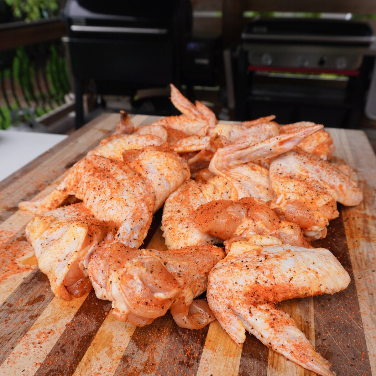 seasoned whole chicken wings.