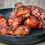 smoked bacon wrapped chicken wings