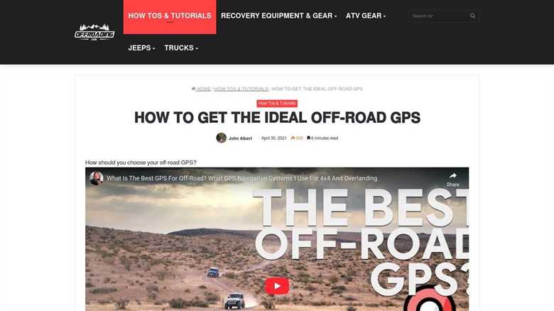 7 Best GPS for Off Roading Options in 2025