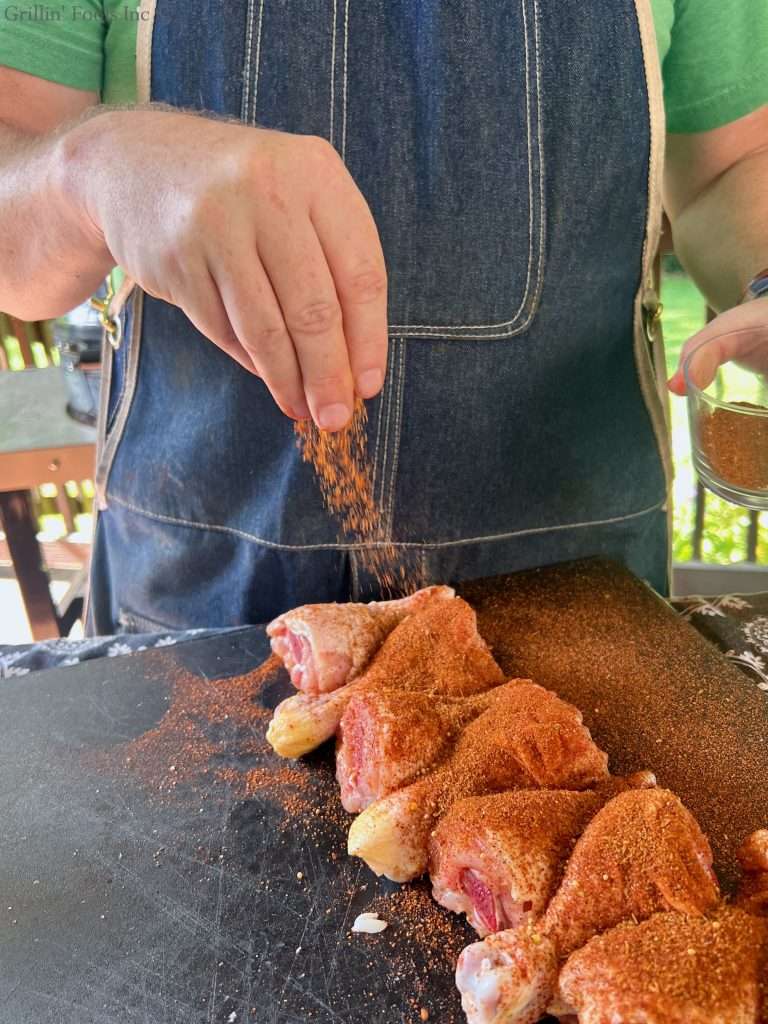 Seasoning the Chicken