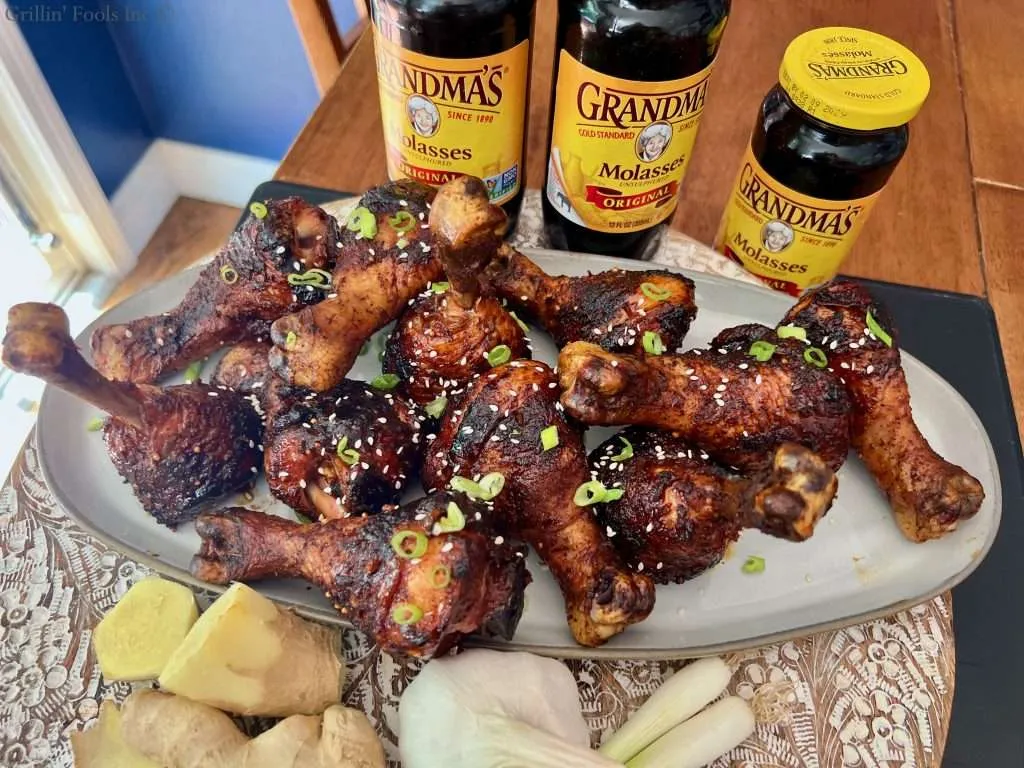 Sweet Grilled Chicken Lollipops Plated