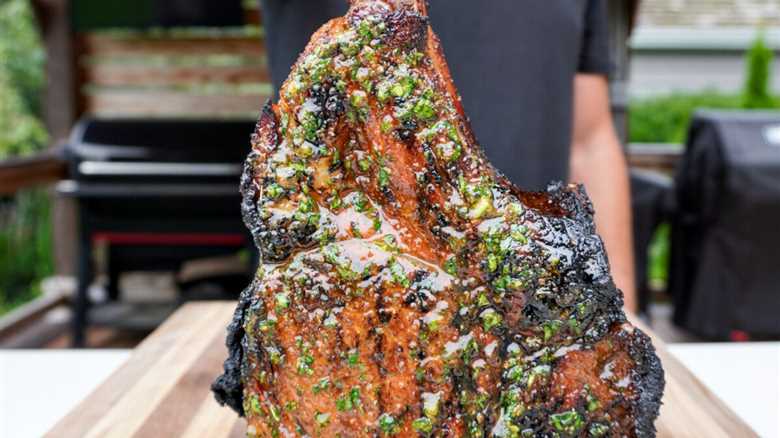 Grilled Tomahawk with Cajun Butter