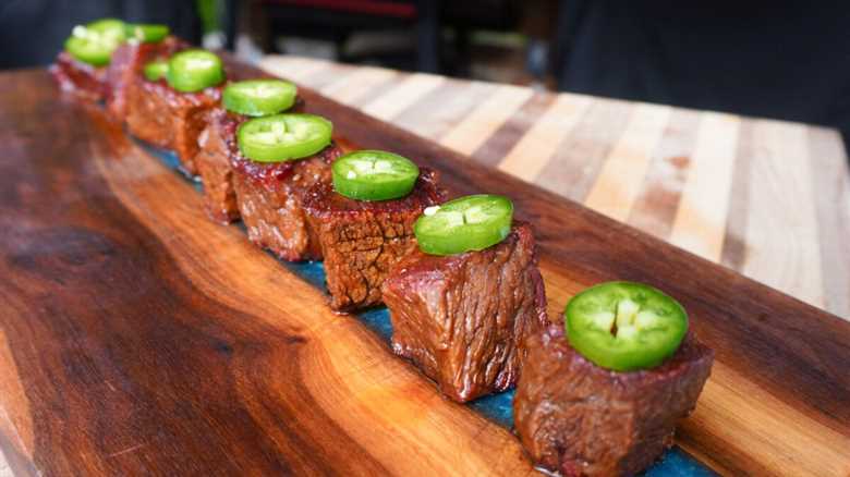 Burnt Ends in Beer BBQ Sauce