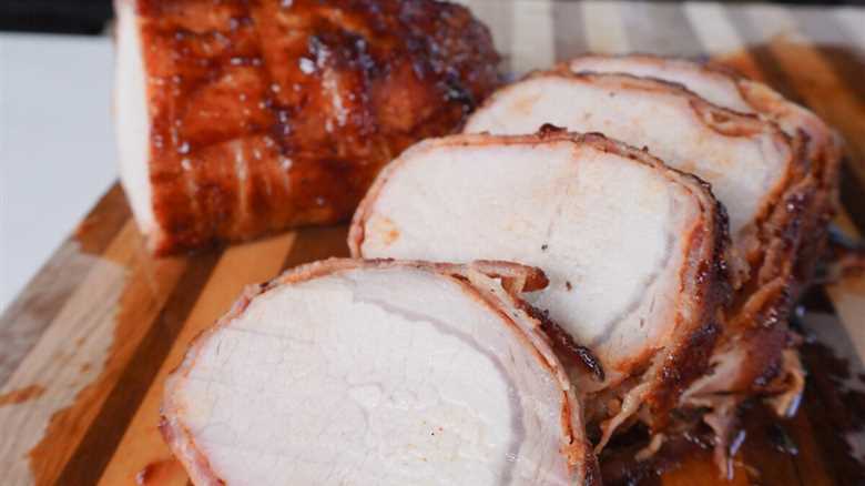 Grilled Bacon Wrapped Pork Loin