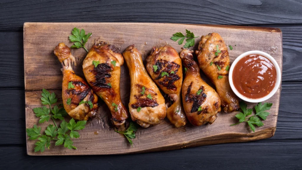 BBQ chicken drumsticks