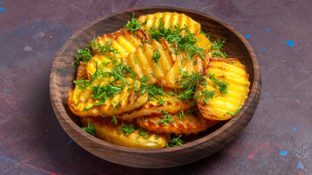 Grill baked potatoes