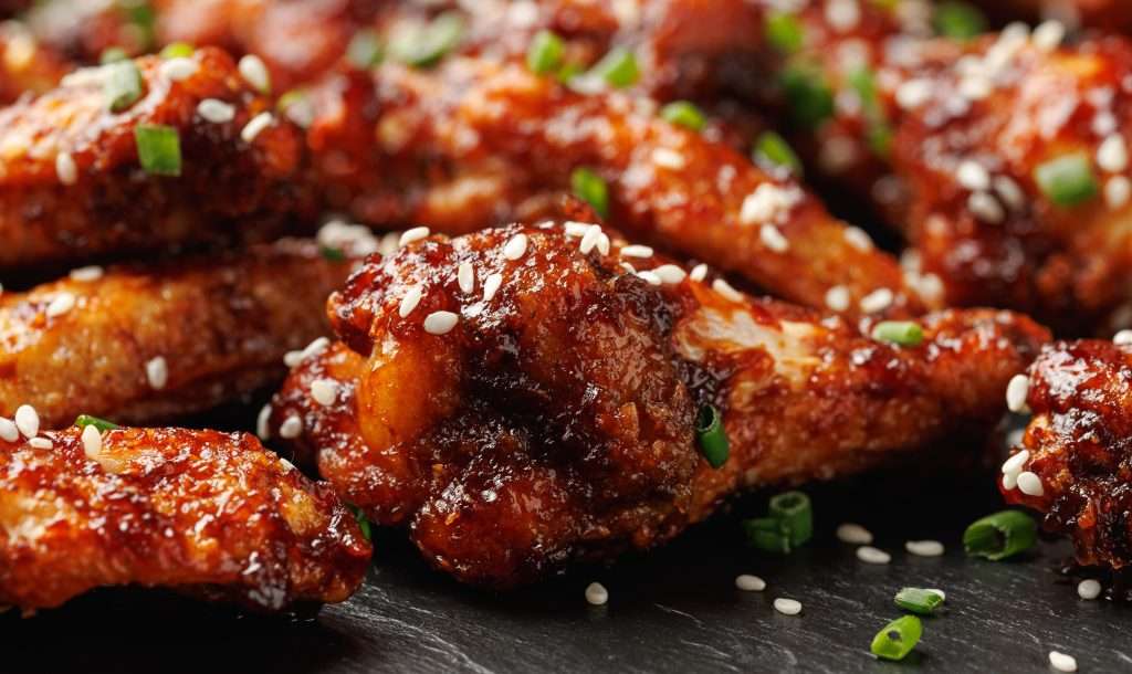 huli huli chicken wings-close-up
