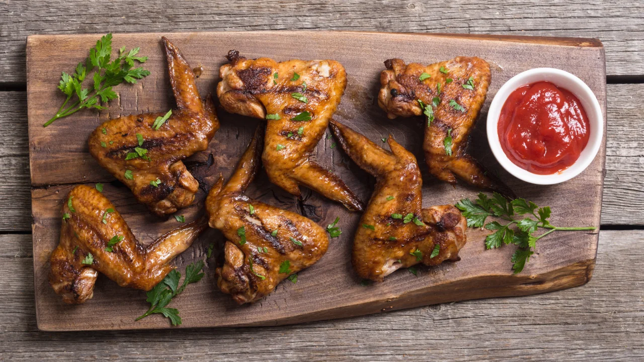 Dry rub smoked wings
