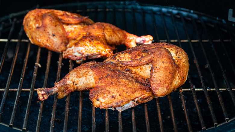 Juicy Competition-Style Smoked Chicken Halves