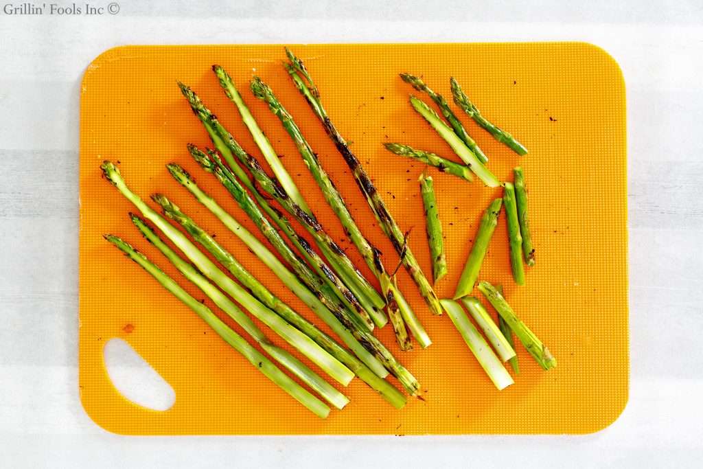 Grilled Asparagus, sliced in half lengthwise