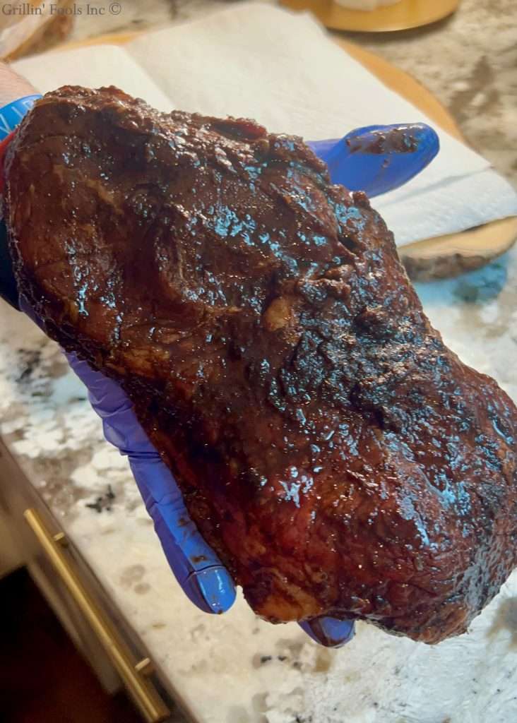 Sirloin Steak coated with a brine Sirloin Steak coated with a brine