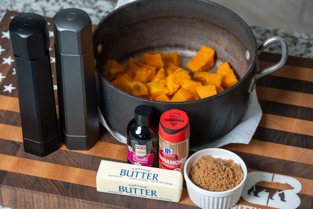 ingredients for smoked sweet potato casserole