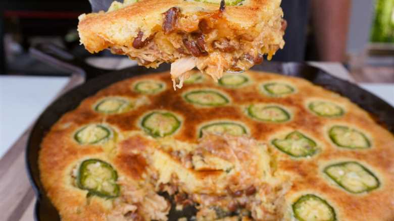 BBQ Chicken Cornbread Casserole