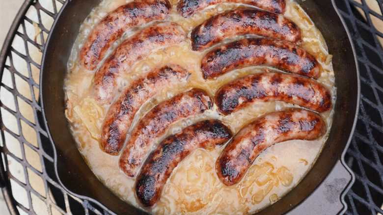 The Best Grilled Beer Brats