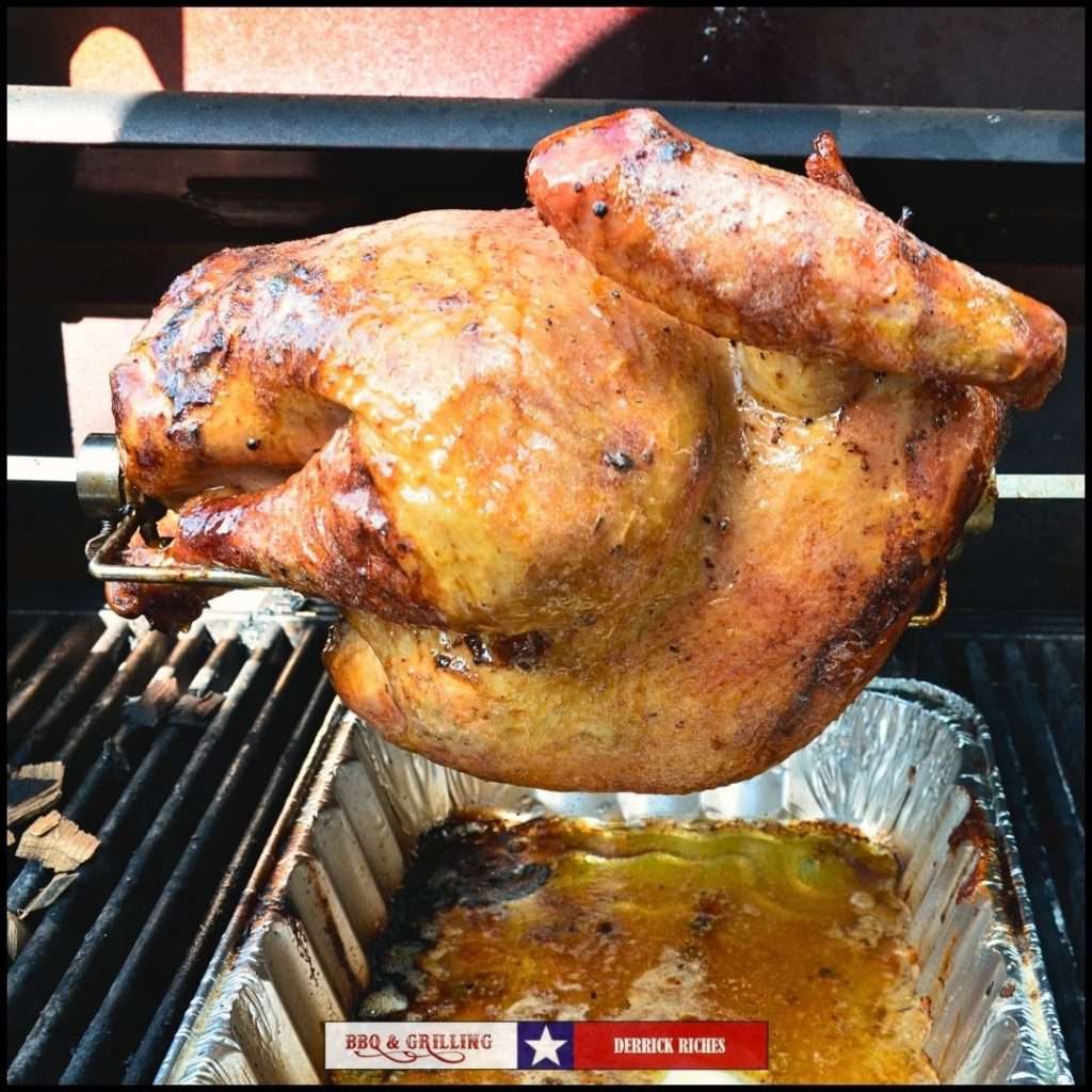 Rotisserie Turkey on the grill
