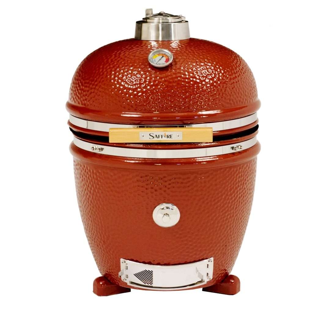 Saffire Silver 19-Inch Kamado Grill