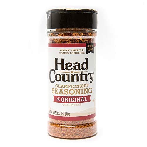 Head Country Bar-B-Q Championship Seasoning, Original | Gluten Free, MSG Free, All-Purpose Barbecue Seasoning | Bold & Herbal Dry Spice Rub To Boost The Flavor Of All Your BBQ Favorites | 6 Ounce,...