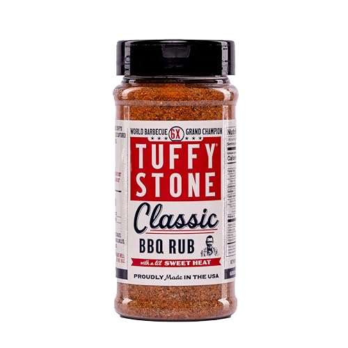 Tuffy Stone Classic BBQ Rub | 6x World Barbecue Grand Champion | Savory Rib Rub | Brisket Rub | Smoky BBQ Seasoning | 10 oz Shaker