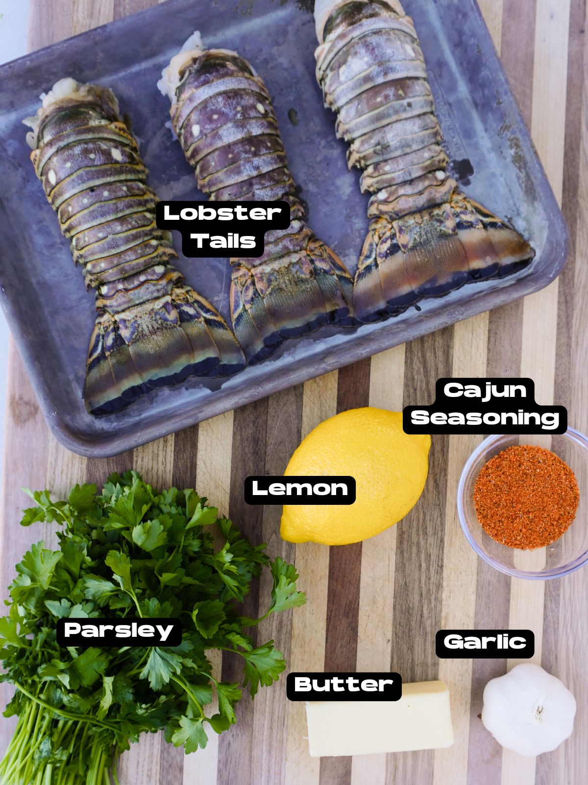 smoked cajun lobster tail ingredients.