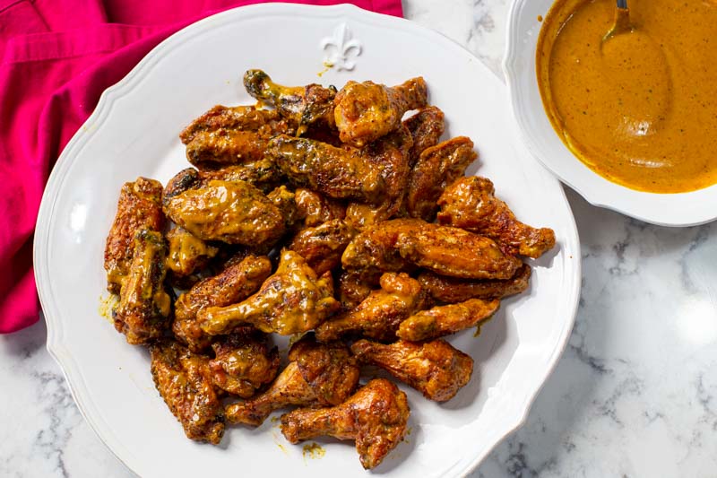 Crispy Grilled Chicken Wings on the Big Green Egg 